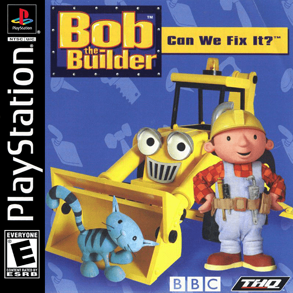 Bob the Builder Can We Fix It box art for Playstation